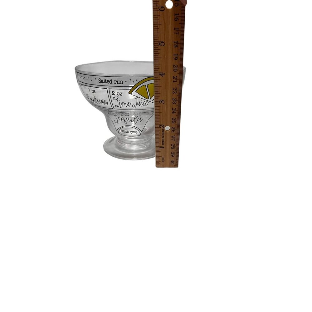 Latitudes & Attitudes Margarita Glasses Set of 4 Custom Recipe Design 19oz - Picture 7 of 8